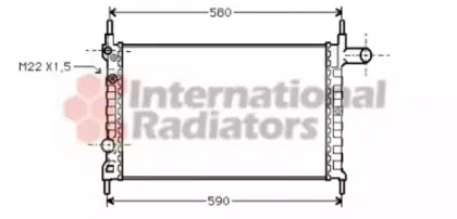 Радиатор, охлаждение двигателя VAN WEZEL купить