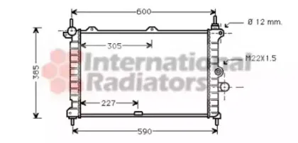 Радиатор, охлаждение двигателя VAN WEZEL купить