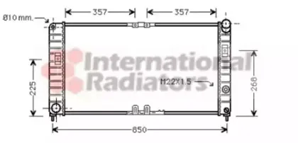 Радиатор, охлаждение двигателя VAN WEZEL купить