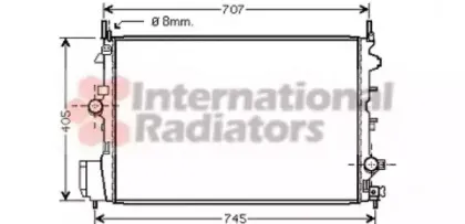 Радиатор, охлаждение двигателя VAN WEZEL купить