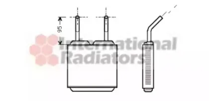 Теплообменник, отопление салона VAN WEZEL купить