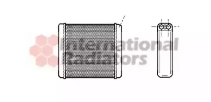 Теплообменник, отопление салона VAN WEZEL купить