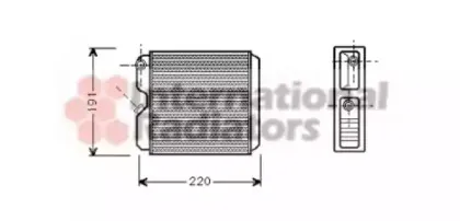 Теплообменник, отопление салона VAN WEZEL купить