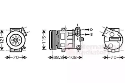 Компрессор, кондиционер VAN WEZEL купить