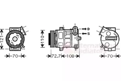 Компрессор, кондиционер VAN WEZEL купить