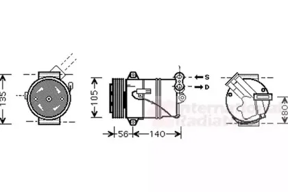 Компрессор, кондиционер VAN WEZEL купить