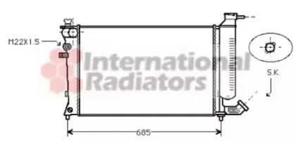 Радиатор, охлаждение двигателя VAN WEZEL купить