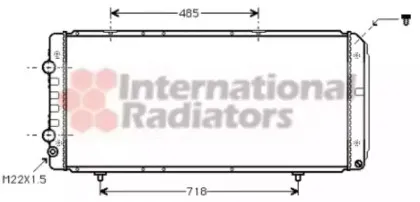 Радиатор, охлаждение двигателя VAN WEZEL купить