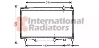 Радиатор, охлаждение двигателя VAN WEZEL купить