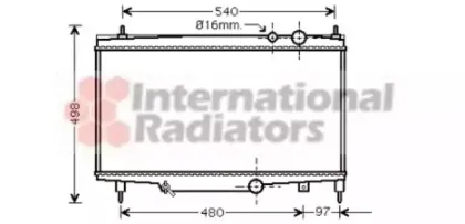Радиатор, охлаждение двигателя VAN WEZEL купить