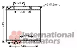 Радиатор, охлаждение двигателя VAN WEZEL купить