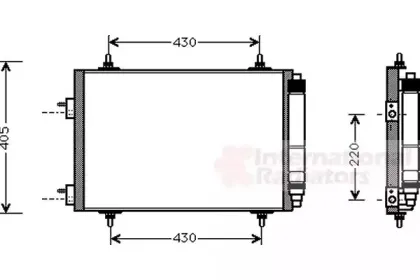 Конденсатор, кондиционер VAN WEZEL купить