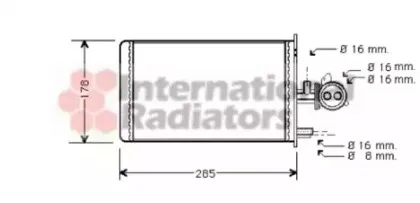 Теплообменник, отопление салона VAN WEZEL купить