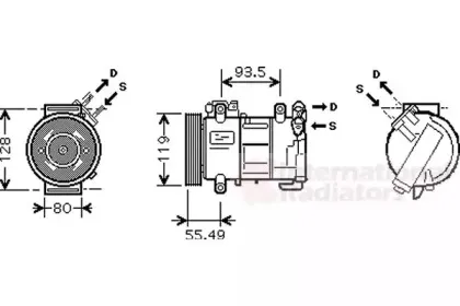 Компрессор, кондиционер VAN WEZEL купить