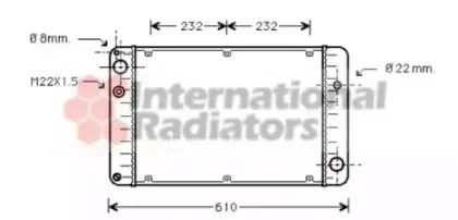 Радиатор, охлаждение двигателя VAN WEZEL купить