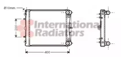 Радиатор, охлаждение двигателя VAN WEZEL купить