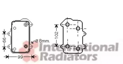 масляный радиатор, двигательное масло VAN WEZEL купить