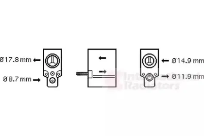 Расширительный клапан, кондиционер VAN WEZEL купить