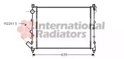 Радиатор, охлаждение двигателя VAN WEZEL купить