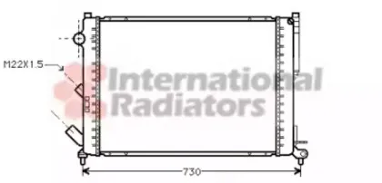 Радиатор, охлаждение двигателя VAN WEZEL купить