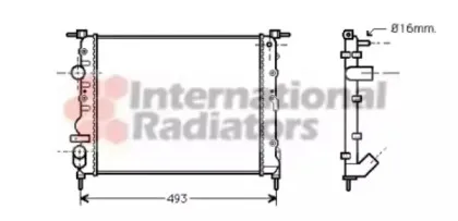 Радиатор, охлаждение двигателя VAN WEZEL купить