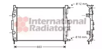 Радиатор, охлаждение двигателя VAN WEZEL купить