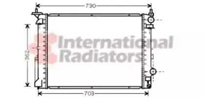 Радиатор, охлаждение двигателя VAN WEZEL купить
