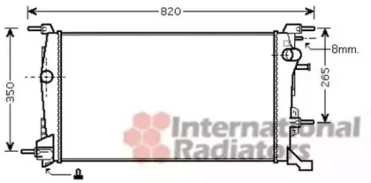 Радиатор, охлаждение двигателя VAN WEZEL купить