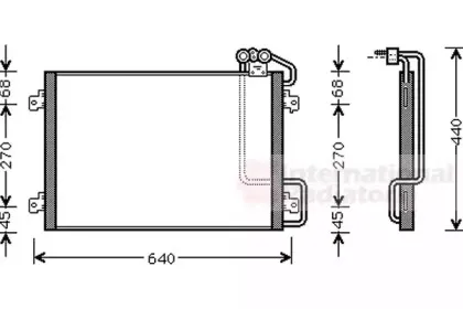 Конденсатор, кондиционер VAN WEZEL купить