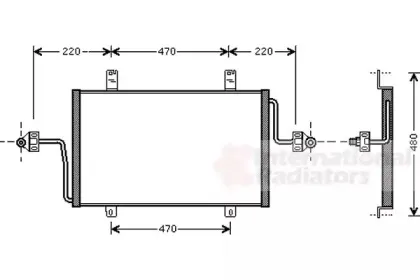 Конденсатор, кондиционер VAN WEZEL купить