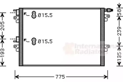 Конденсатор, кондиционер VAN WEZEL купить