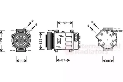 Компрессор, кондиционер VAN WEZEL купить