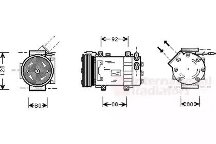 Компрессор, кондиционер VAN WEZEL купить