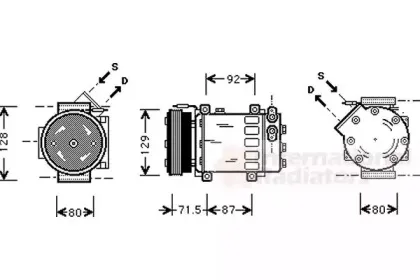 Компрессор, кондиционер VAN WEZEL купить