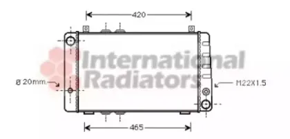 Радиатор, охлаждение двигателя VAN WEZEL купить
