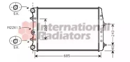 Радиатор, охлаждение двигателя VAN WEZEL купить