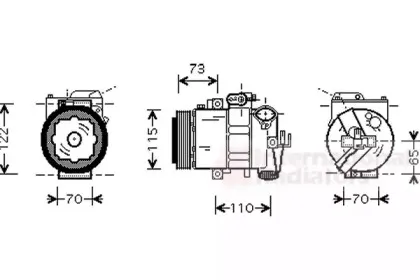 Компрессор, кондиционер VAN WEZEL купить