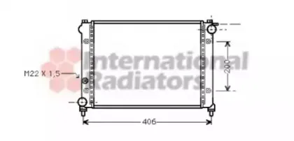 Радиатор, охлаждение двигателя VAN WEZEL купить