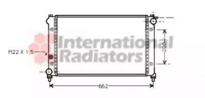 Радиатор, охлаждение двигателя VAN WEZEL купить