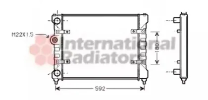 Радиатор, охлаждение двигателя VAN WEZEL купить