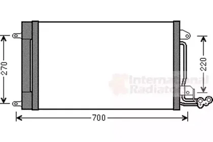 Конденсатор, кондиционер VAN WEZEL купить
