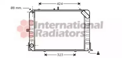 Радиатор, охлаждение двигателя VAN WEZEL купить