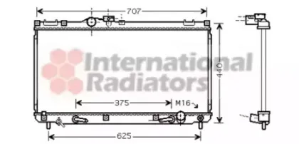 Радиатор, охлаждение двигателя VAN WEZEL купить
