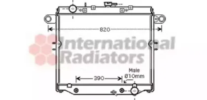Радиатор, охлаждение двигателя VAN WEZEL купить