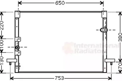 Конденсатор, кондиционер VAN WEZEL купить