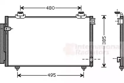 Конденсатор, кондиционер VAN WEZEL купить