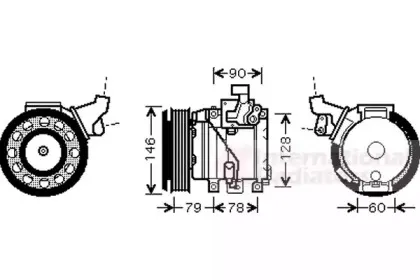 Компрессор, кондиционер VAN WEZEL купить