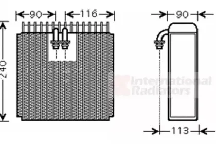 Испаритель, кондиционер VAN WEZEL купить