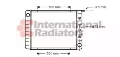 Радиатор, охлаждение двигателя VAN WEZEL купить