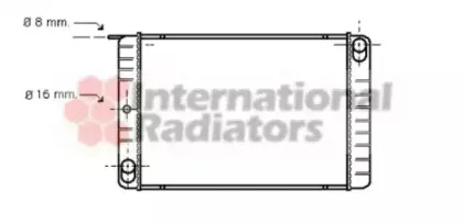 Радиатор, охлаждение двигателя VAN WEZEL купить